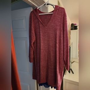 Torrid size 3 hooded knee length sweater